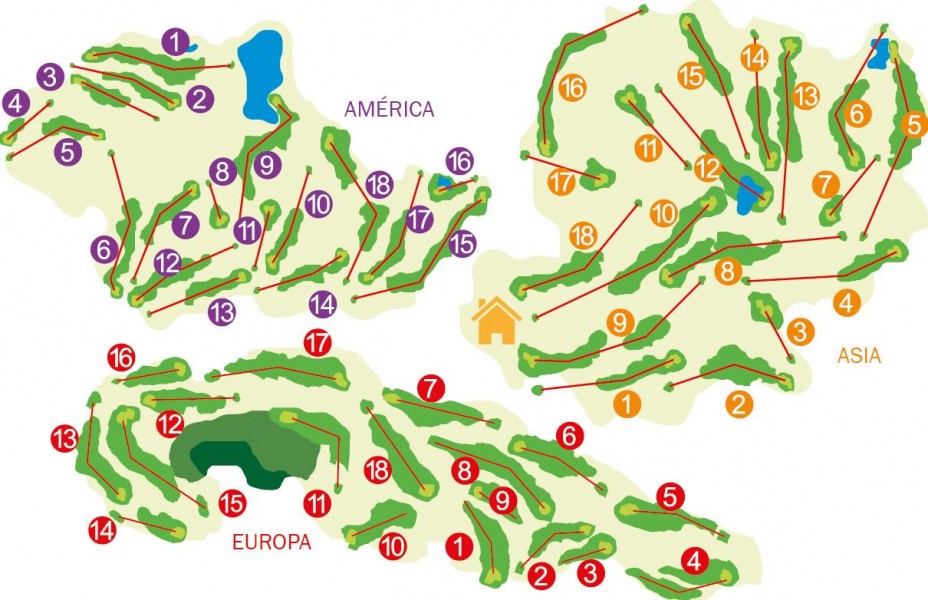 Plán hřiště | Golfové zájezdy, golfová dovolená, luxusní golf