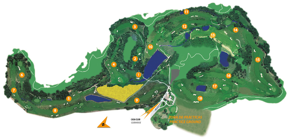 Plán hřiště | Golfové zájezdy, golfová dovolená, luxusní golf